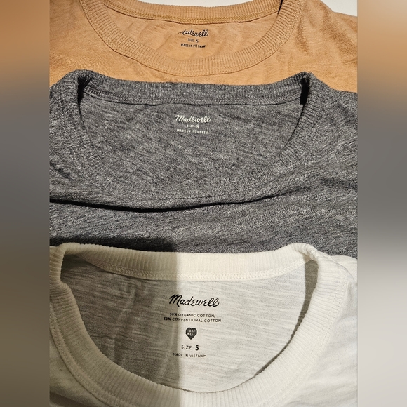 Madewell Whisper Crewneck Tees Small - Picture 6 of 6